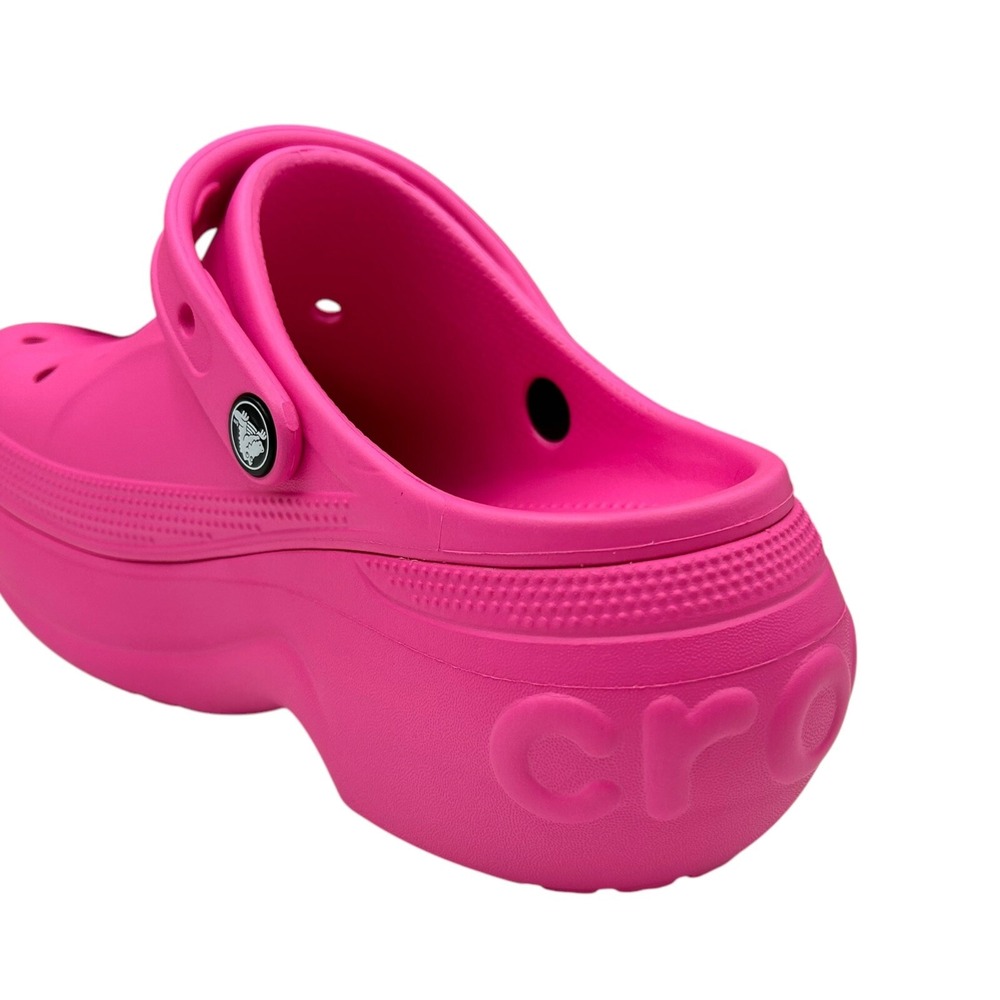 Crocs Women's Mega Wedge Platform Clog Size 9 Electric Pink Slip-on Style - Picture 9 of 11